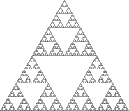 Archivo:Sierpiński triangle zoom animation