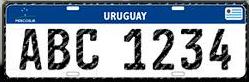Archivo:Matrícula automovilística Uruguay 2016 ABC 1234 Mercosur