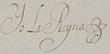 Firma de María Amalia de Sajonia