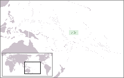 Localización de las islas Fénix.