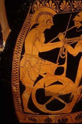 Archivo:Greek war chariot, ancient greece red figure