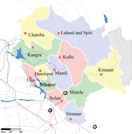 Himachal Pradesh locator map Districts.png