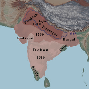 Archivo:Delhi Sultanate map