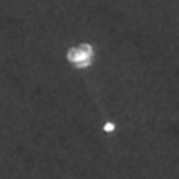 Archivo:Phoenix Lander seen from MRO during EDL2