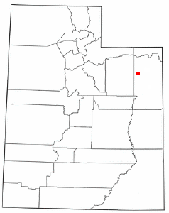 Localización de Randlett, Utah