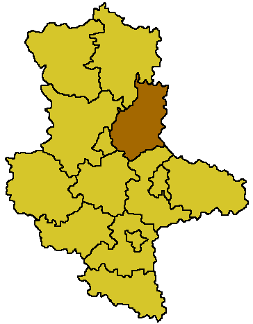 Lage des Landkreises Jerichower Land in Sachsen-Anhalt