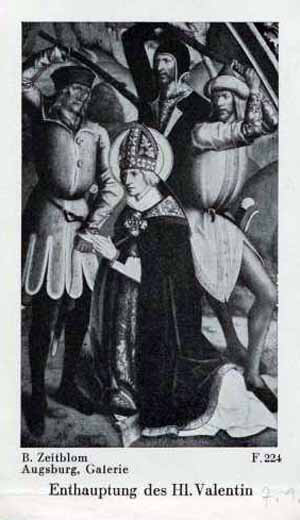 Martirio de San Valentin de Roma, B.Zeitblom