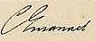 Firma de Carlos Manuel III de Cerdeña