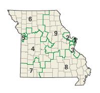 Archivo:Missouri's congressional districts (since 2003)