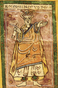 Reyes visigodos Codex Vigilanus - Recesvinto.jpg