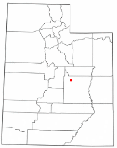 Localización de Huntington, Utah