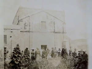 Archivo:Church in Nazareth, built on supposed site of Joseph's workshop, 1891