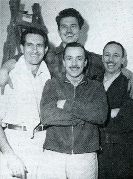 Archivo:Birger, Menditeguy y los hermanos Gálvez en 1953