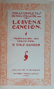 Archivo:Portada de La buena canción de Verlaine 1924