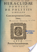 Archivo:Heraclite pontus livre sur la politique edition latine craigus 1593