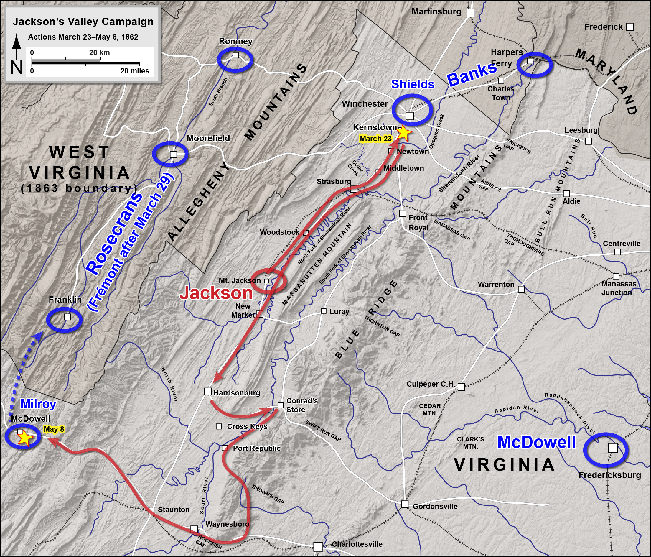 Archivo: Jackson's Valley Campaign March 23 - May 8, 1862