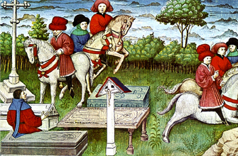 Archivo:Guido Cavalcanti e la brigata godereccia, miniatura del XV secolo