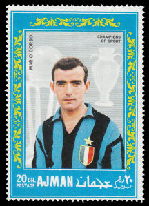 Ajman 1968-08-25 stamp - Mario Corso.jpg