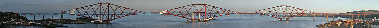 Forth rail bridge head-on-panorama josh-von-staudach