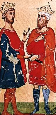 Archivo:Al-Kamil Muhammad al-Malik and Frederick II Holy Roman Emperor