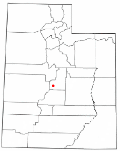 Localización de Gunnison, Utah