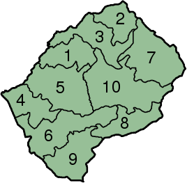 Archivo:Districts of Lesotho