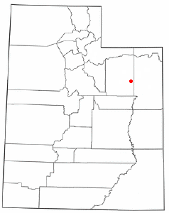 Localización de Myton, Utah