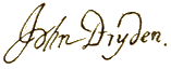 Signatur John Dryden.PNG