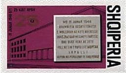 Archivo:Stamp of Albania - 1971 - Colnect 352350 - Proclamation