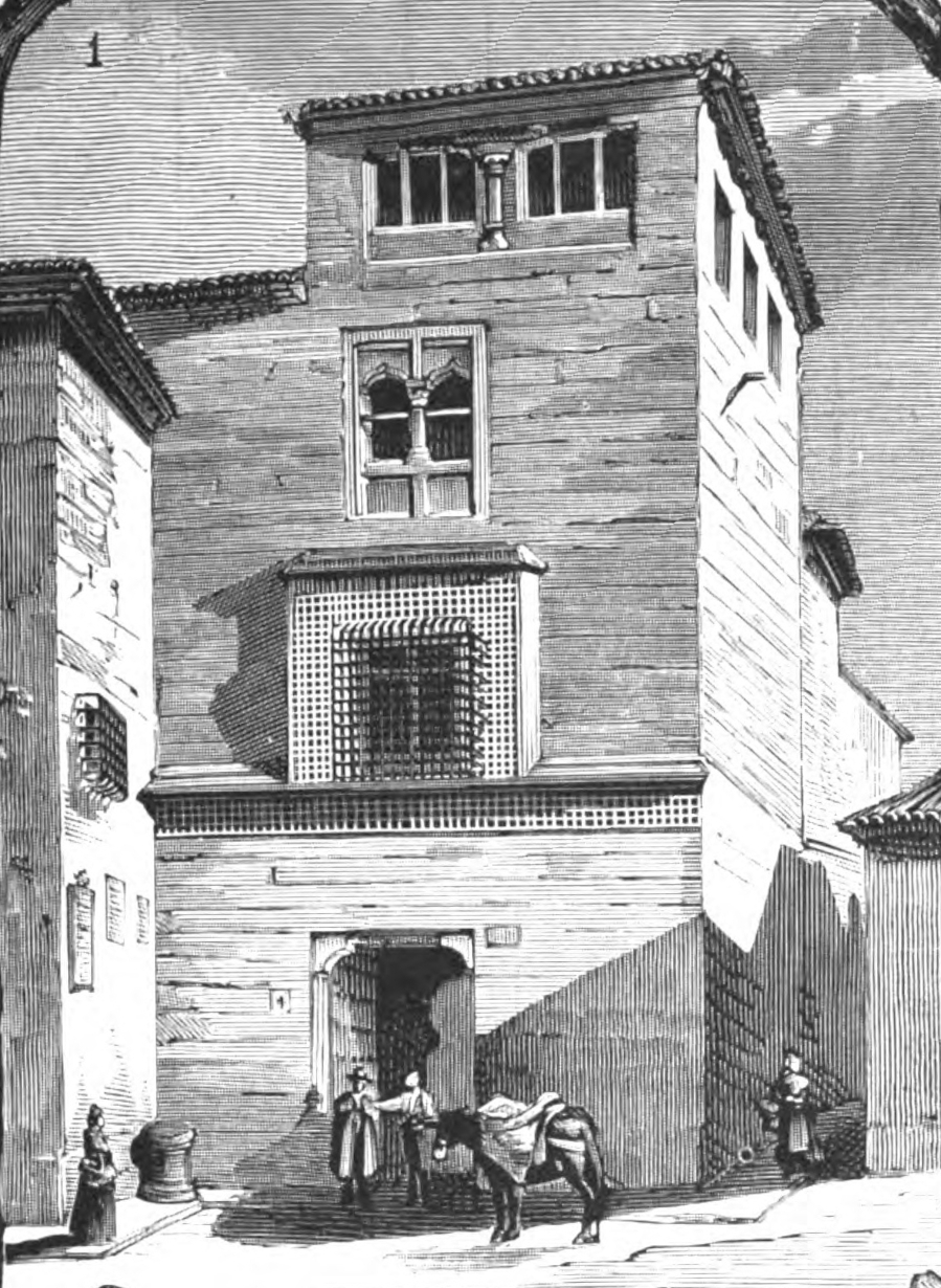 1883-08-30, La Ilustración Española y Americana, Córdoba artística y monumental (cropped) Casa de Bañuelos.jpg