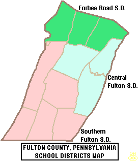 Archivo:Map of Fulton County Pennsylvania School Districts
