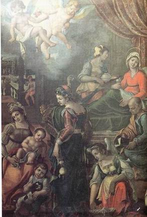 Archivo:San giorgio a Castelnuovo, Cosimo Lotti, Natività di Maria (1602),