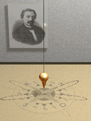 Archivo:Foucault pendulum animated