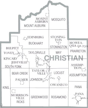Archivo:Map of Christian County Illinois