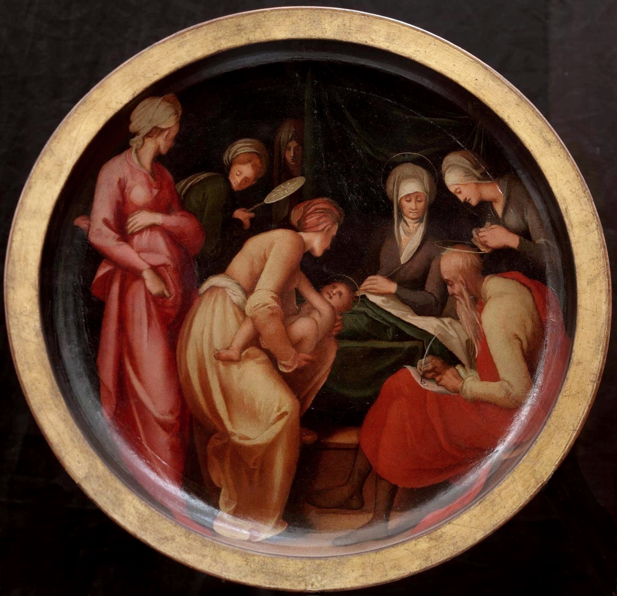 Pontormo, natività del battista 01.jpg