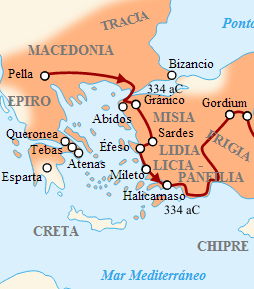 Archivo:Alejandro Magno campaign 1 battles of Alexander The Great