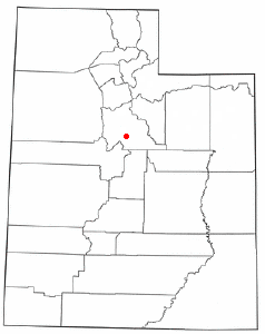 Localización de Elk Ridge, Utah