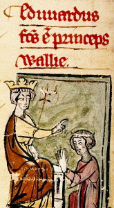 Archivo:Edward I & II Prince of Wales 1301
