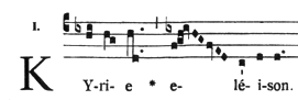 El Ordinario también lleva el nombre "Kyriale" por su primer canto.