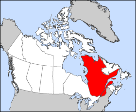 Localización del parque nacional en Canadá