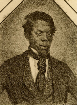Retrato de Boz Juba de un folleto londinense de 1848.