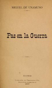 Archivo:Paz en la guerra cover page 1897