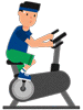 Archivo:Man on an Exercise Bike GIF Animation Loop