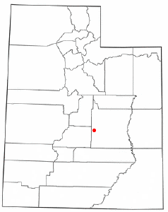 Localización de Emery, Utah
