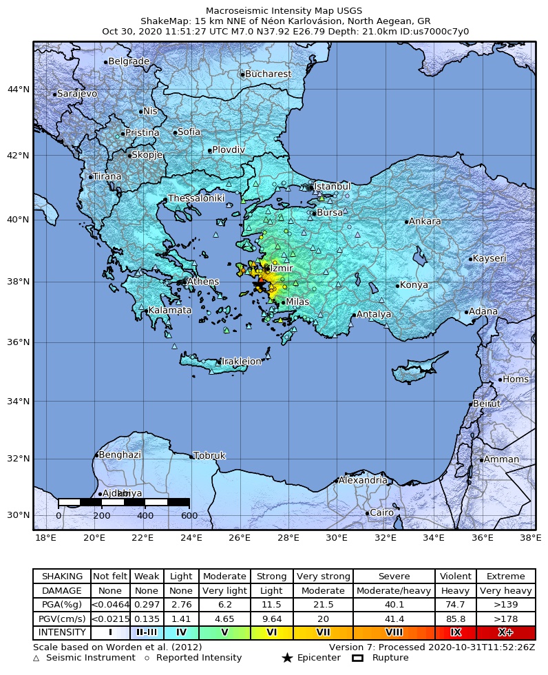 Archivo: 2020-10-30 Néon Karlovásion, Greece M7 Earthquake Shakemap (USGS)