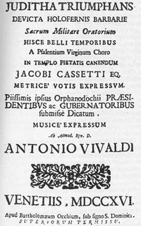Archivo:Vivaldis first edition of Juditha triumphnas