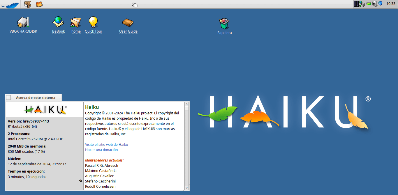 HaikuOS R1 beta5