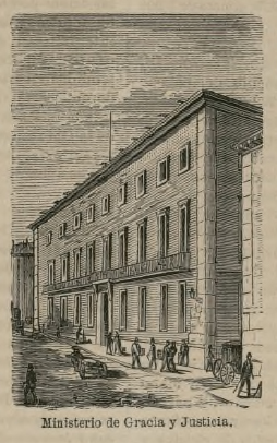 Archivo:Ministerio de Gracia y Justicia, en la Guía de Madrid, manual del madrileño y del forastero (1876) p 273