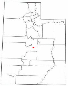 Localización de Manti, Utah