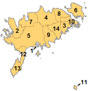 Municipios del condado de Saare.